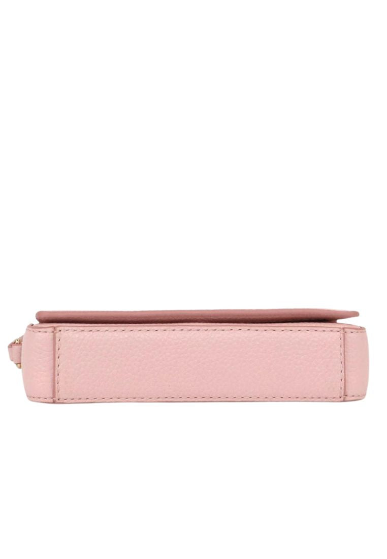 Mini Leather Crossbody Peach Whip