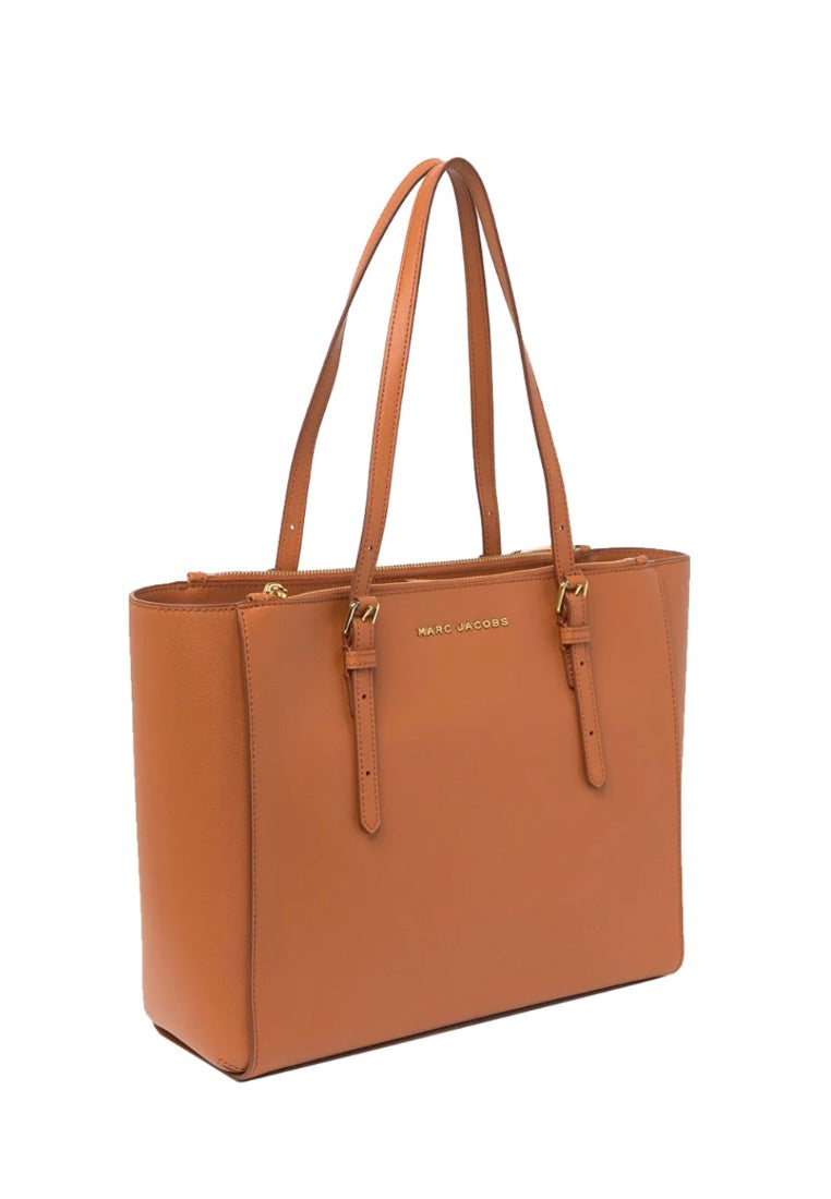 Commuter Leather Tote Bag Smoked Almond