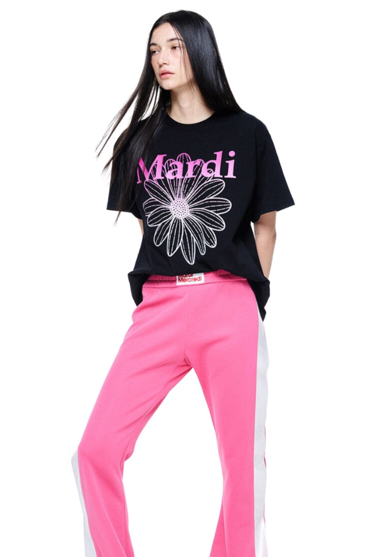 Tshirt Flowermardi Gradation Black Pink