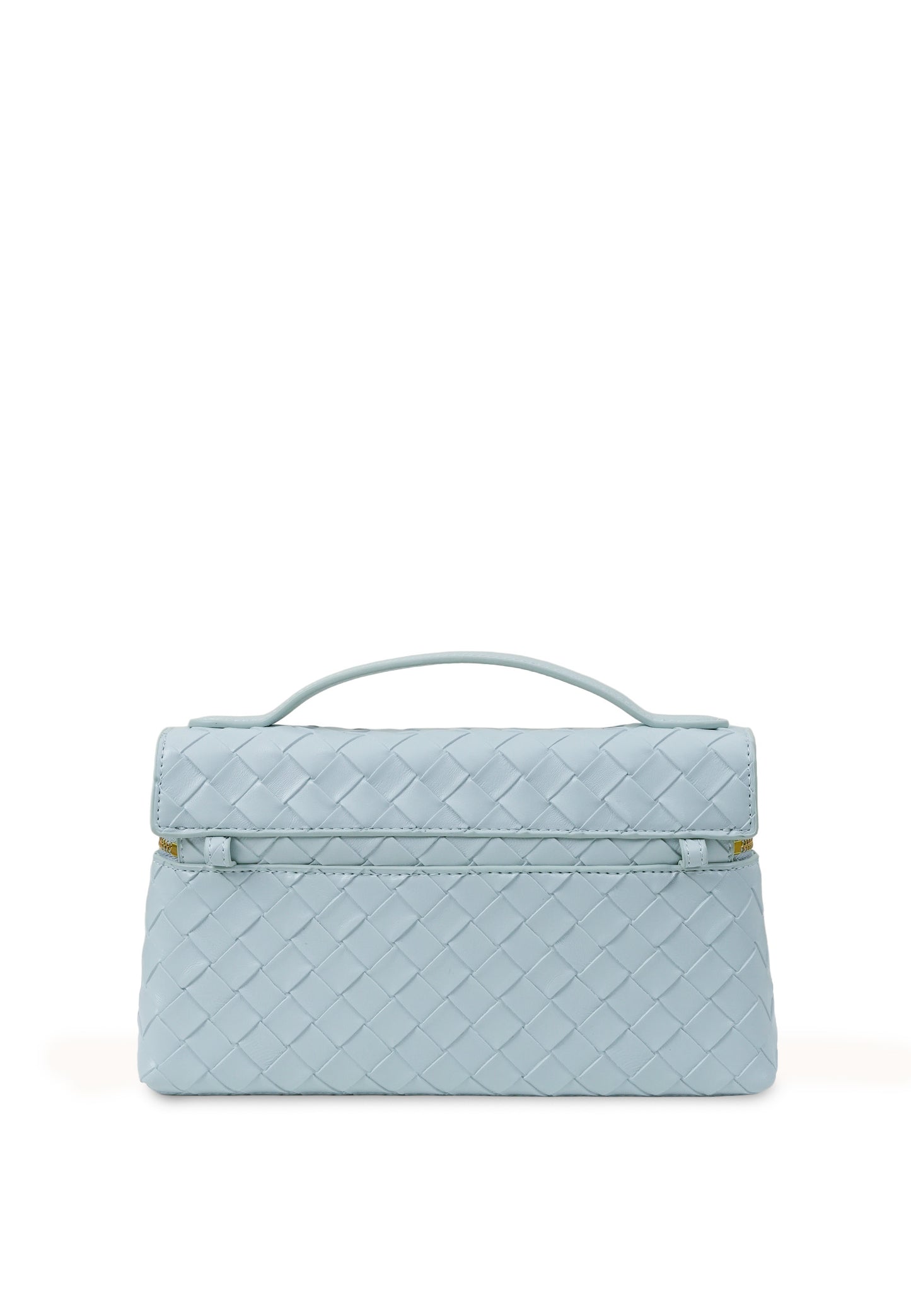 Thea Weave Texture Top Handle Bag - Blue
