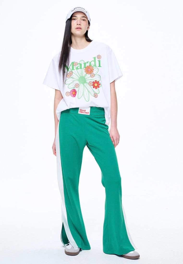 Tshirt FlowerMardi Blossom White Green