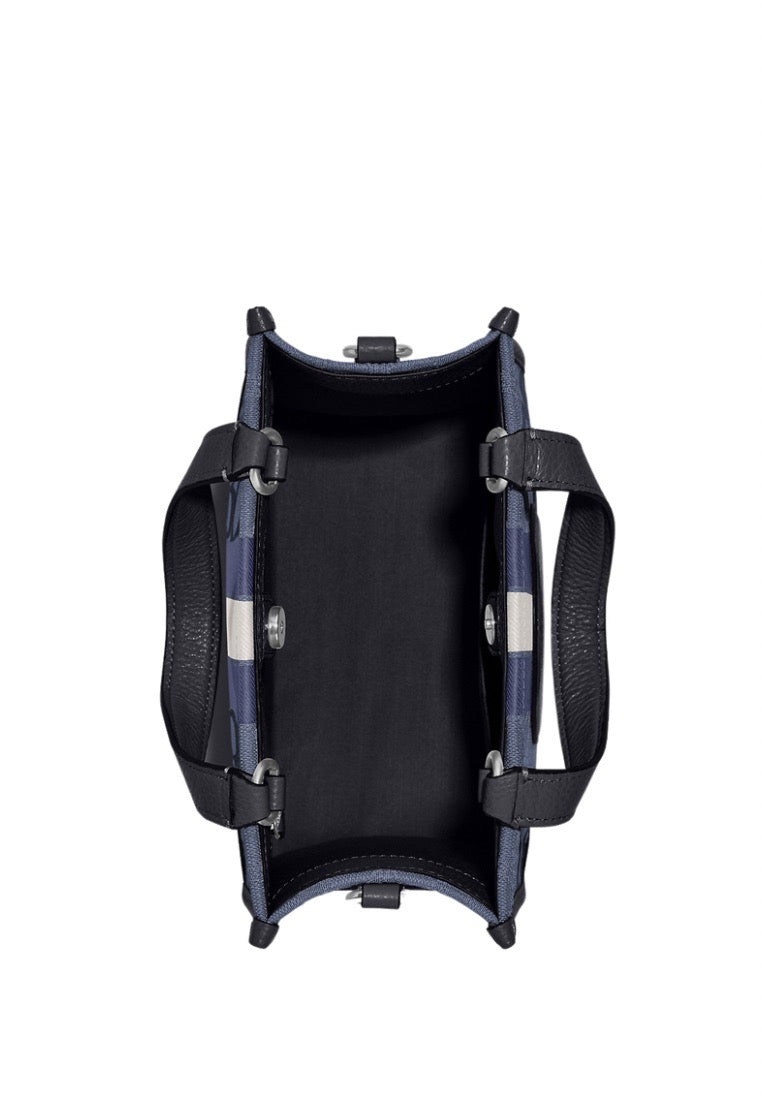 Signature Jacquard Dempsey Tote 22 Navy Multi