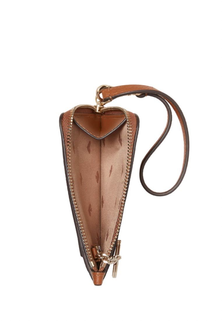 Leila Small Card Holder Wristlet Warm Gingerbread