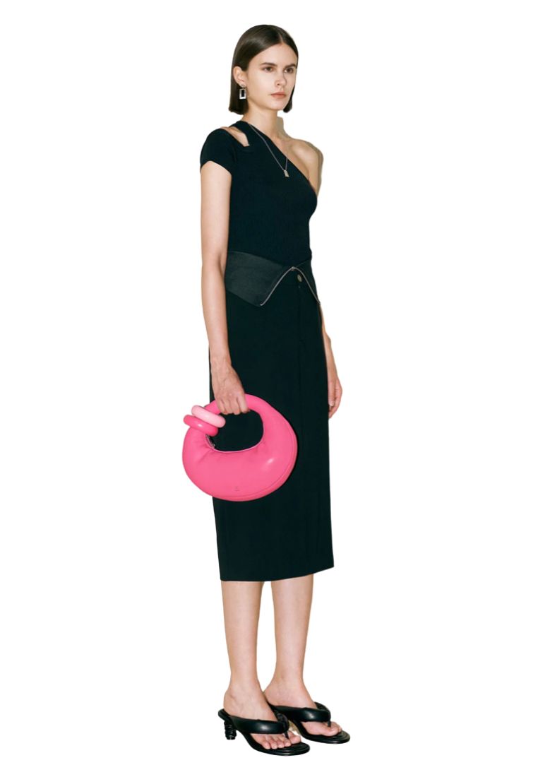 Abacus Top Handle Bag - Rose Red