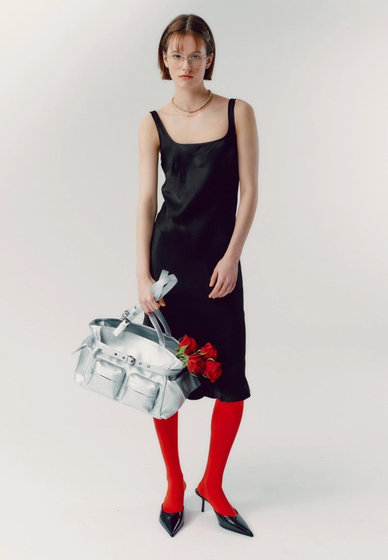 Pocket Corset Bag M Chrome