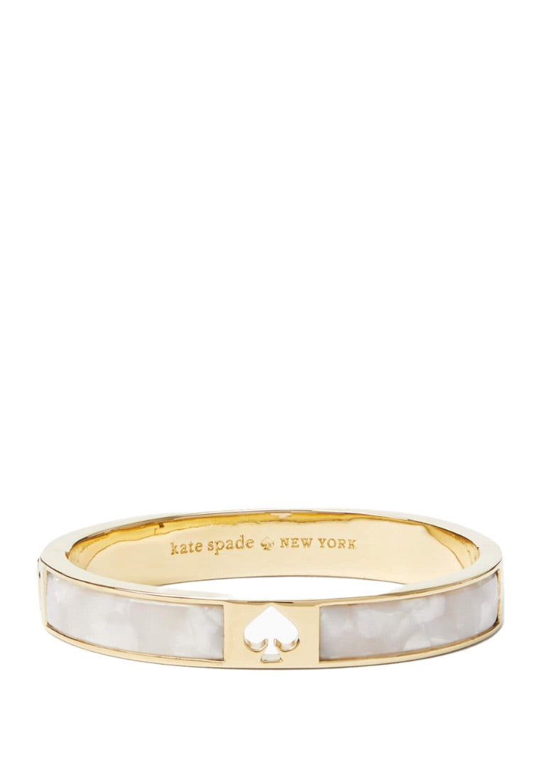 Hole Punch Spade 10mm Spade Hinge Bangle Cream Multi