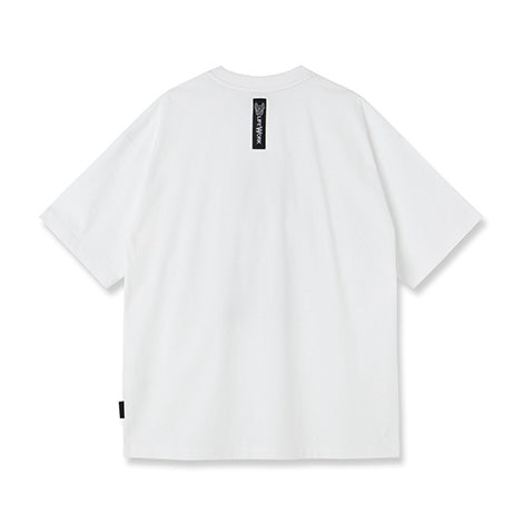 Snapback Hipdog Applique T-Shirt White