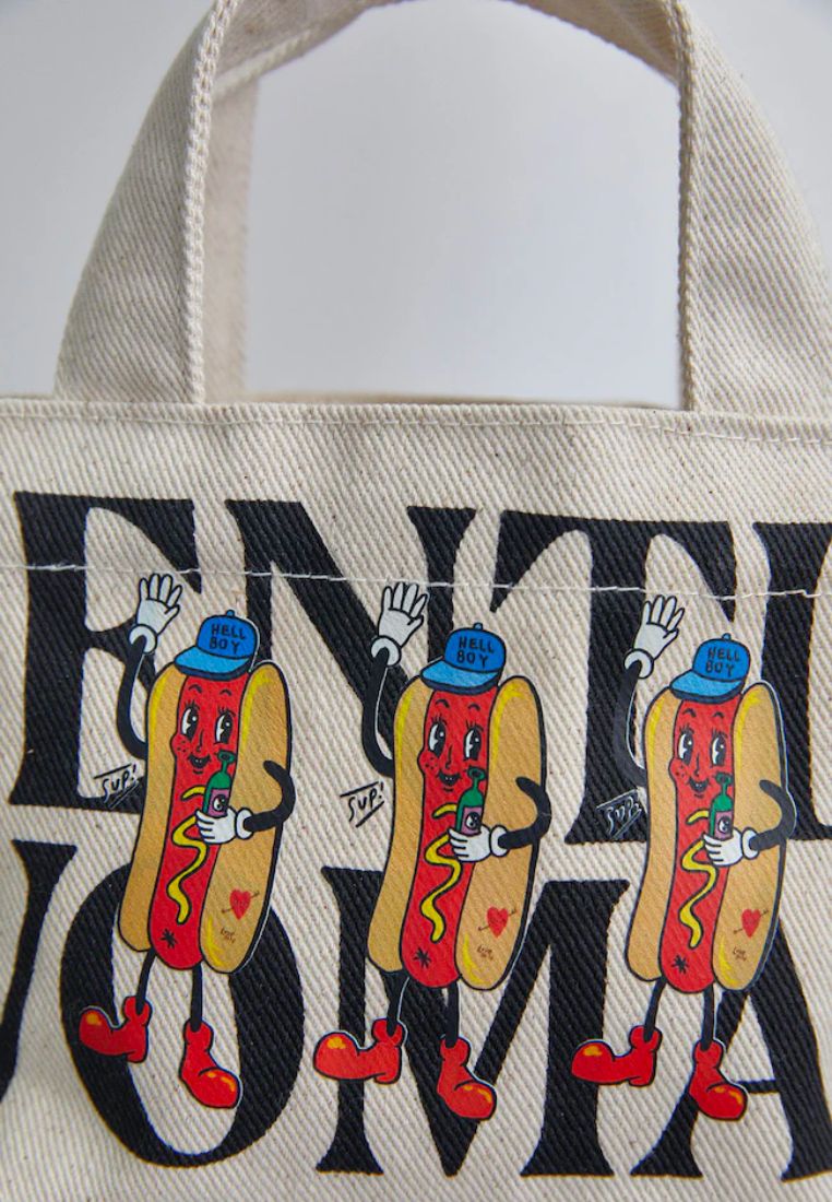 Fancy Dancing Hot Dogs Micro Tote Bag