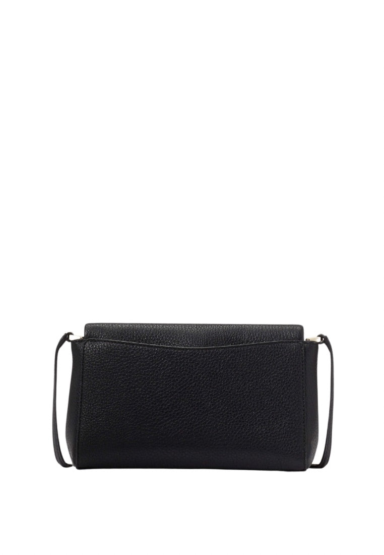 Leila Mini Zip Crossbody Black