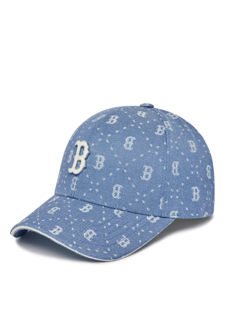 Denim Dia MONOGRAM Structured Ball Cap Boston Red Sox blue