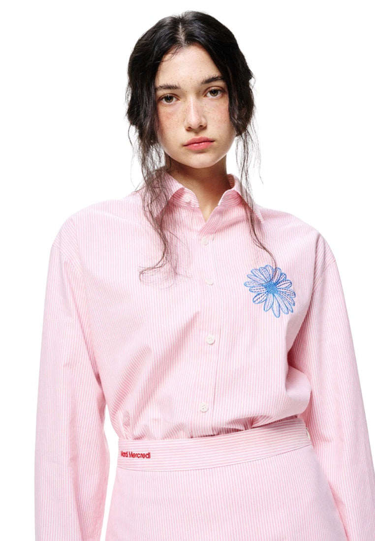 Oxford Shirt Stripe Pink Blue