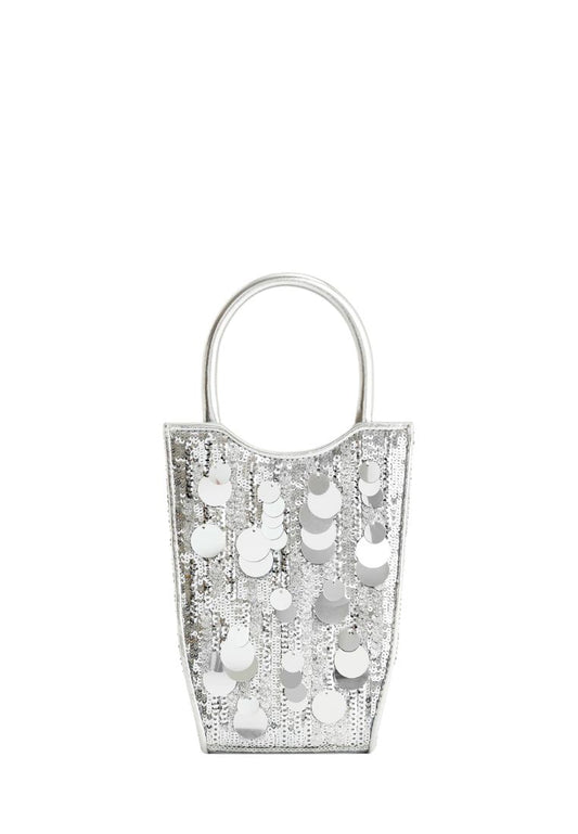 FEI Metallic Sequin Phone Bag - Silver