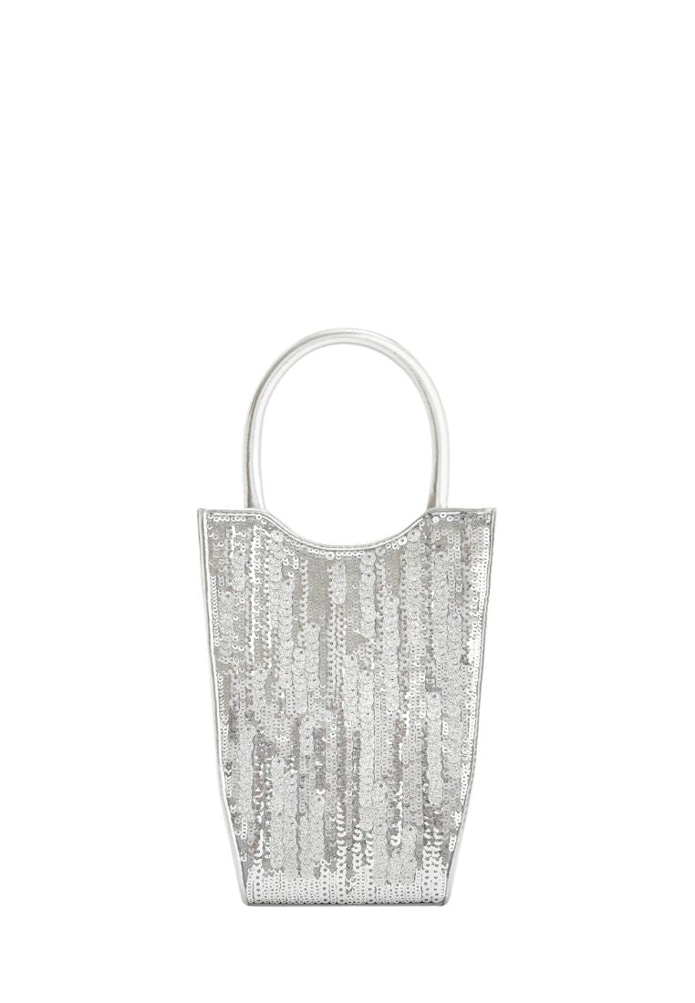 FEI Metallic Sequin Phone Bag - Silver