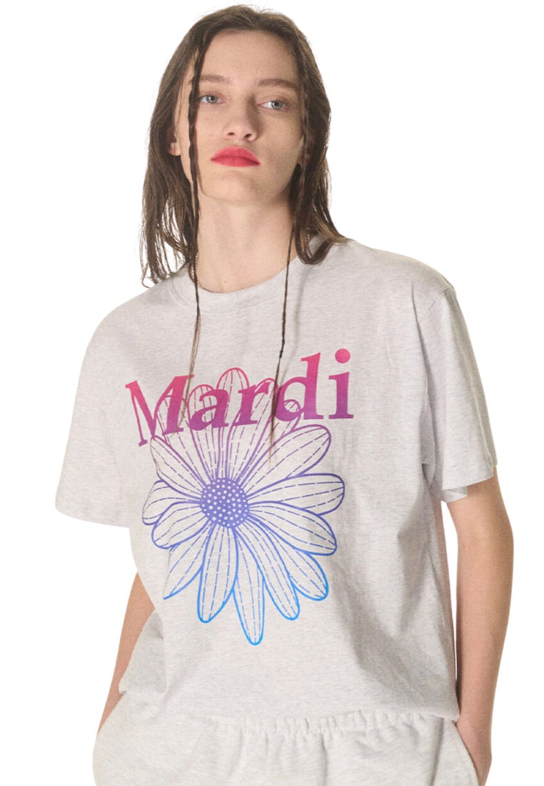 Tshirt FlowerMardi Gradation Heather Purple
