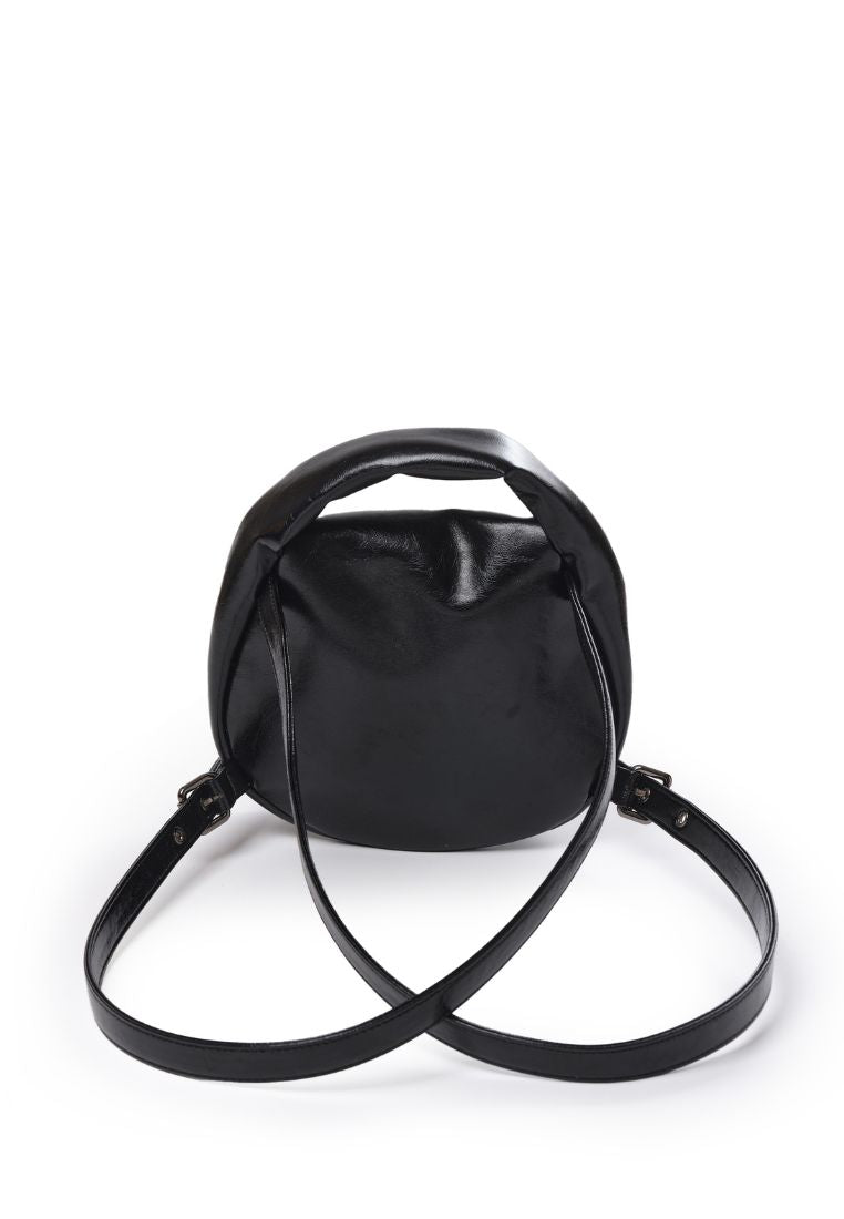 Flap Mug Backpack S Crinkle Black