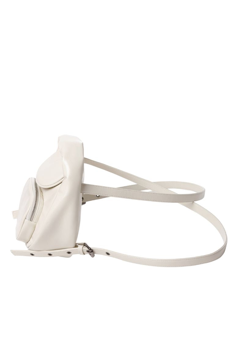 Flap Mug Backpack S Crinkle Cream