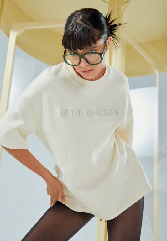 Forget Me Not Oversized T-Shirt Cream