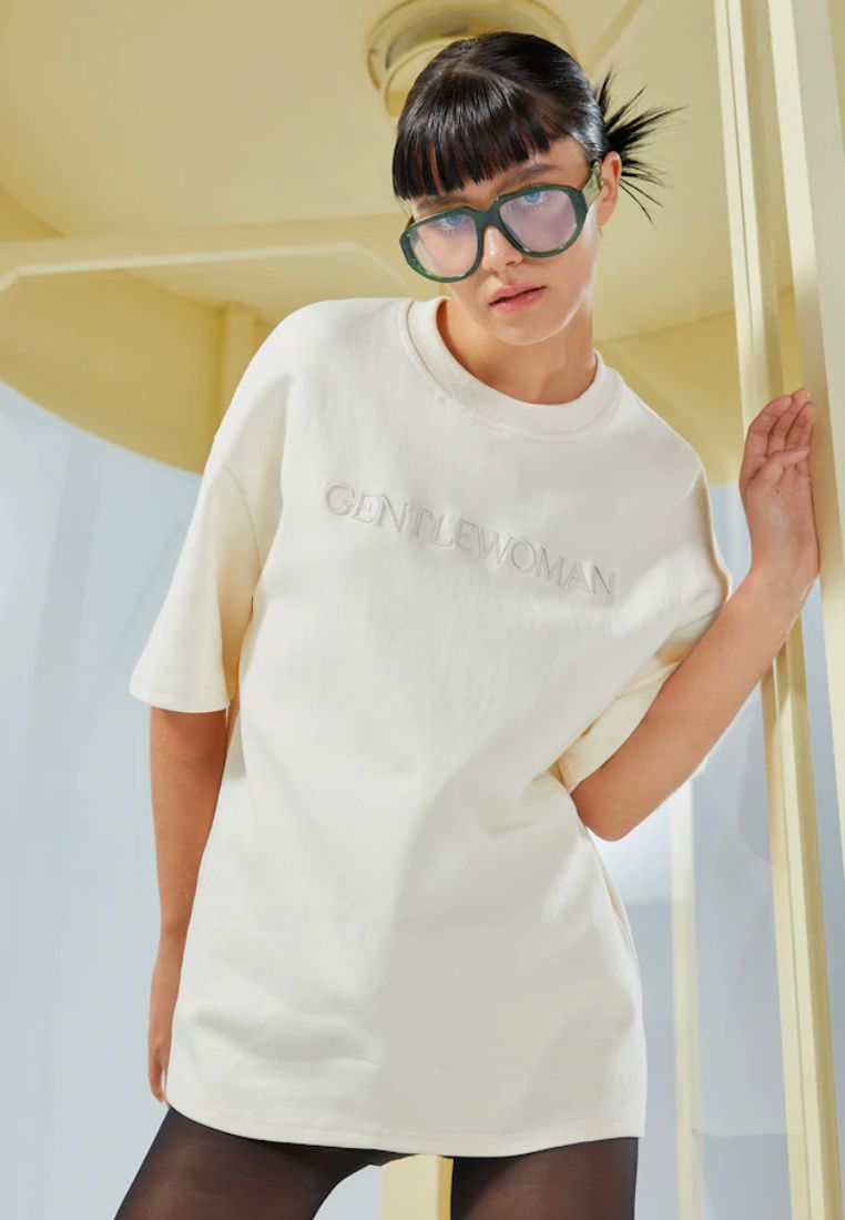 Forget Me Not Oversized T-Shirt Cream