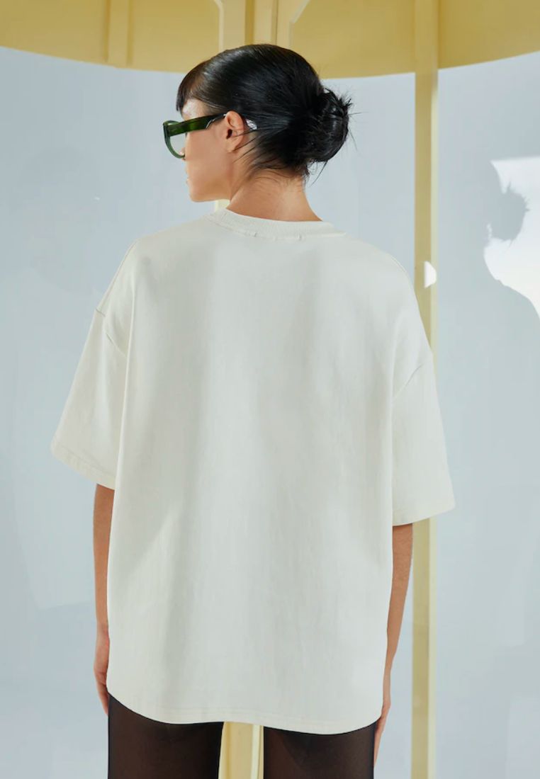Forget Me Not Oversized T-Shirt Cream