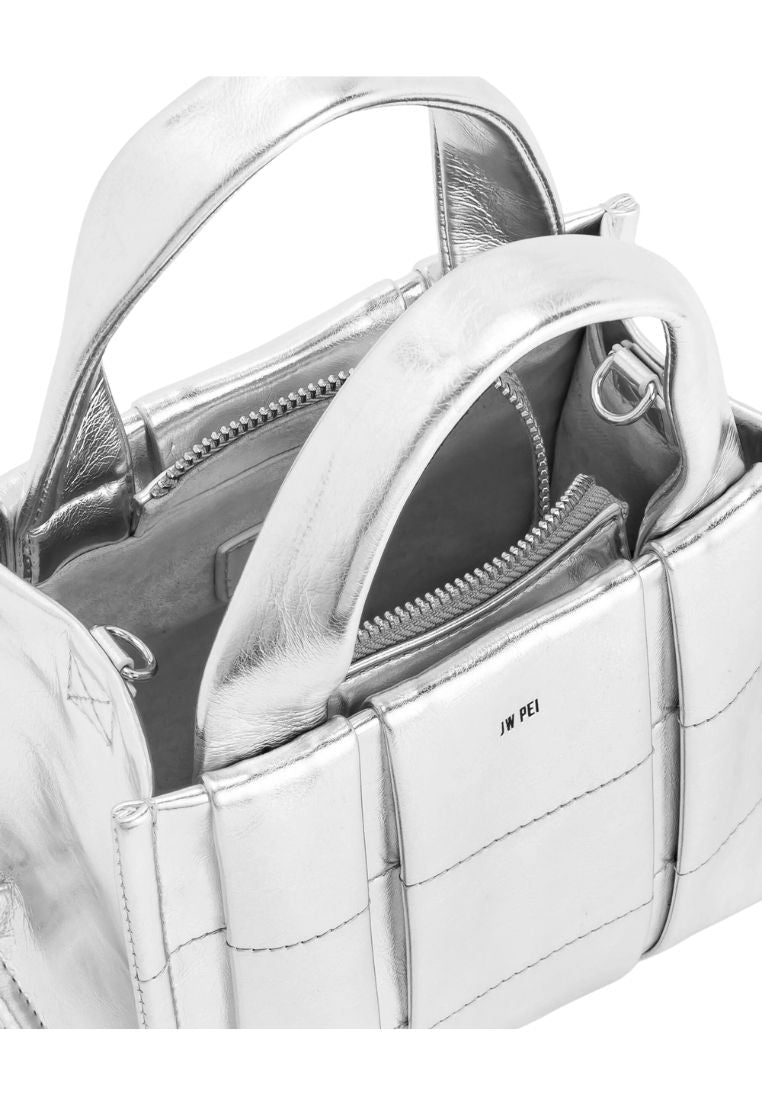 Freya Mini Tote Bag - Silver