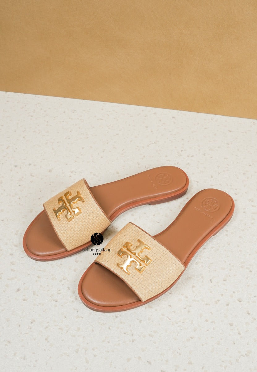 EVERLY Slide Rafia Tan