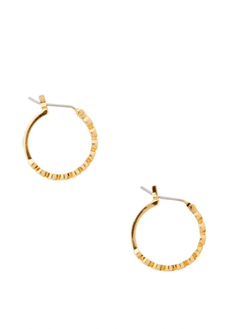 Full Circle Huggies Clear Gold