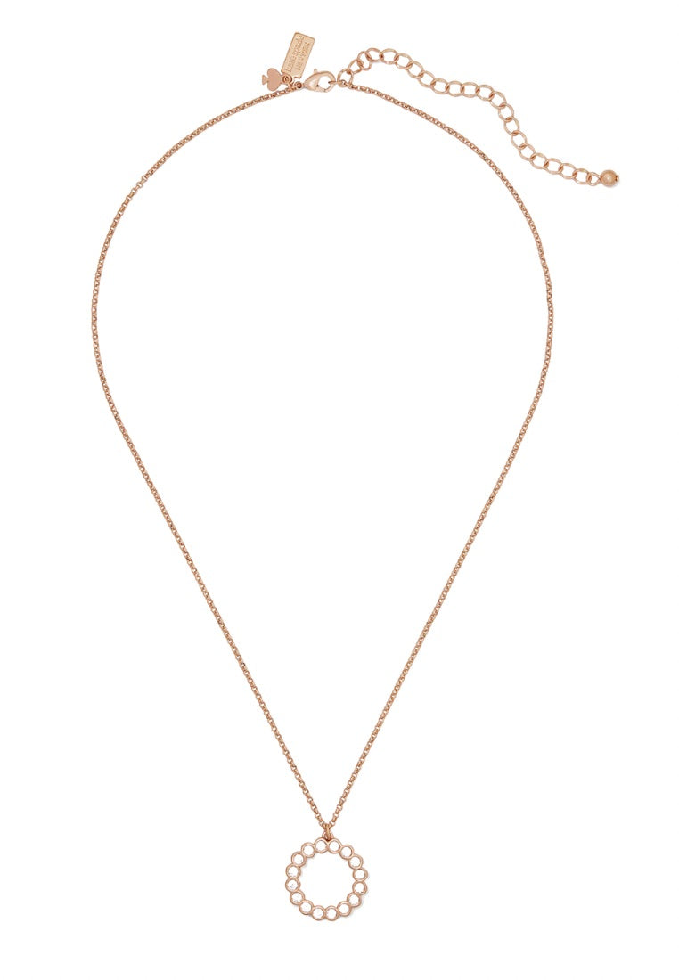 Full Circle Mini Pendant Clear Rose Gold
