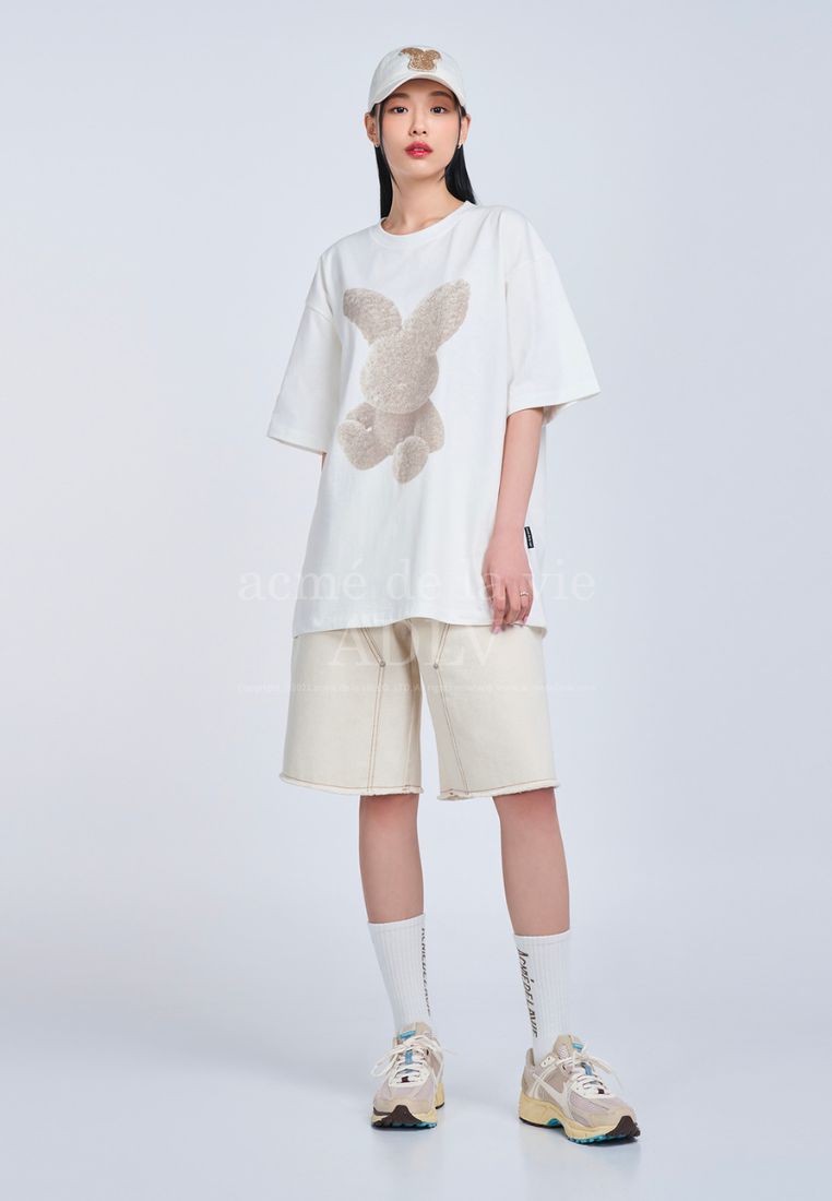 Fuzzy Rabbit Boucle Ball Cap Cream