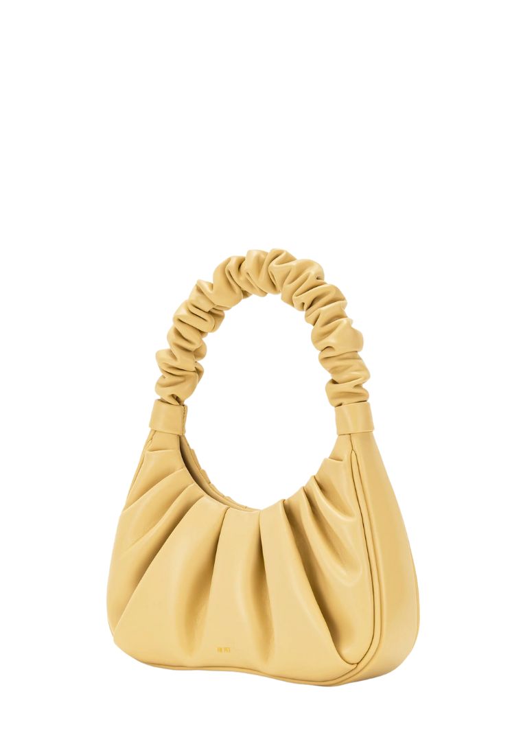 Gabbi Ruched Hobo Handbag - Butter