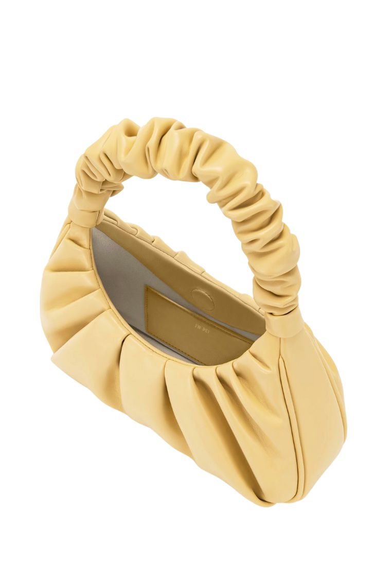 Gabbi Ruched Hobo Handbag - Butter