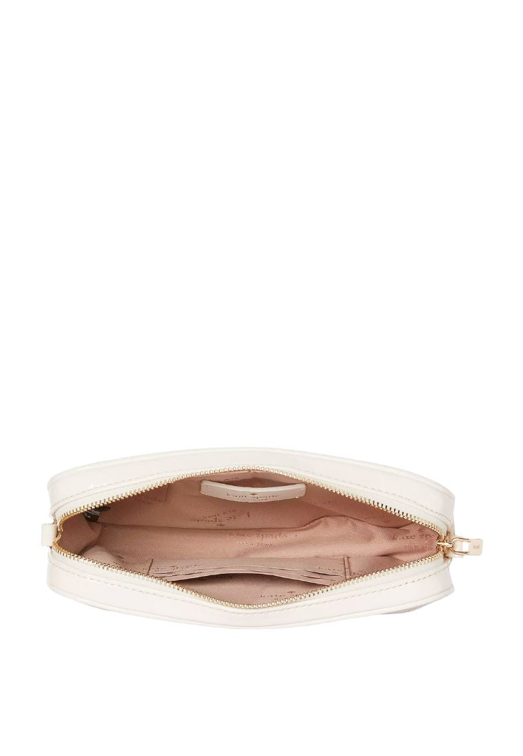 Glimmer Quilted Patent Leather Boxed Crossbody Set Parchment