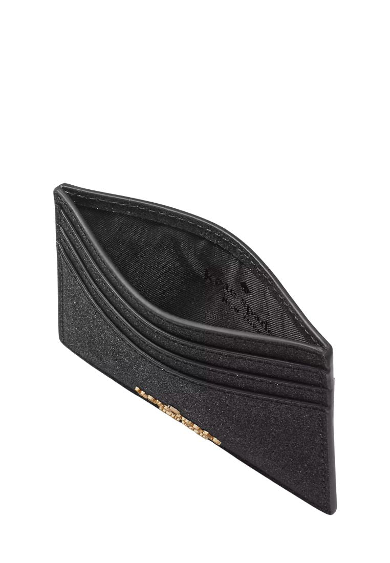 Glimmer Small Slim Card Holder Black