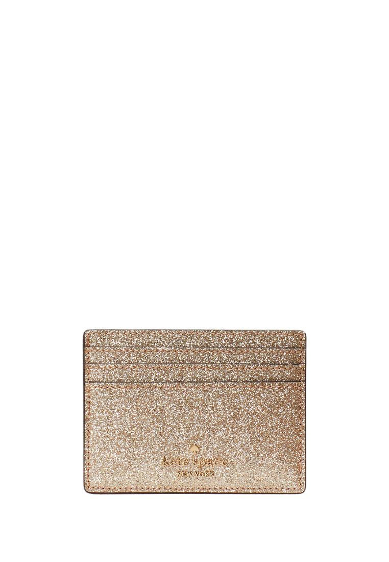 Glimmer Small Slim Card Holder Gold