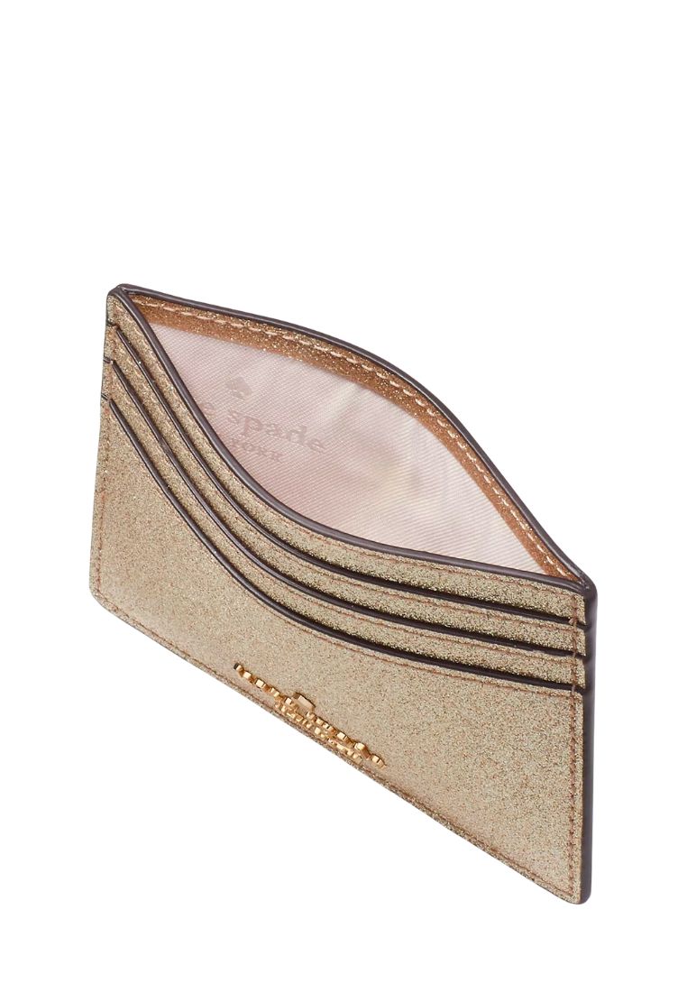 Glimmer Small Slim Card Holder Gold