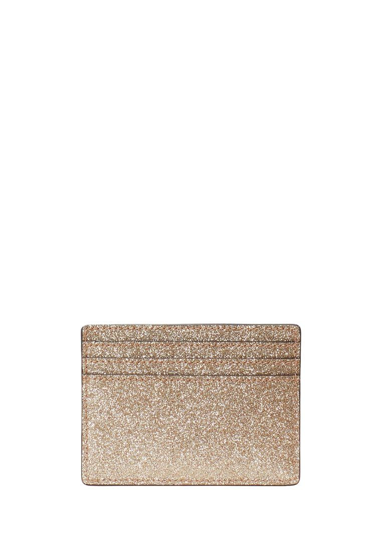 Glimmer Small Slim Card Holder Gold