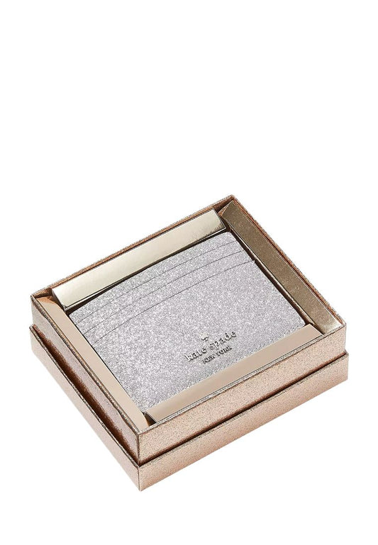 Glimmer Small Slim Card Holder Lunar Light