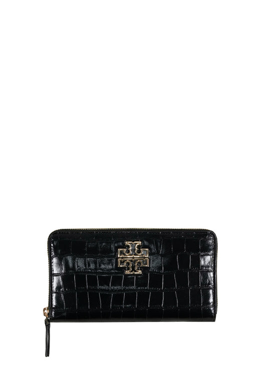 Britten Embossed Zip Continental Black