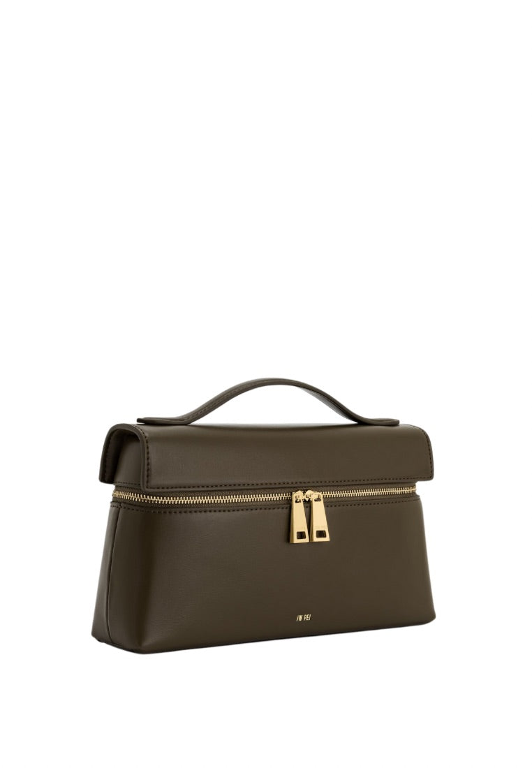 Thea Top Handle Bag - Dark Olive