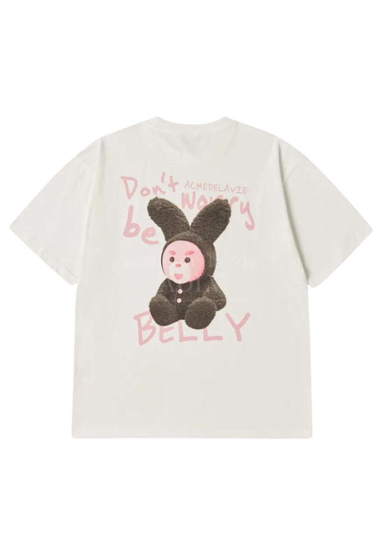 Rabbit Belly Short Sleeve T-Shirt Cream