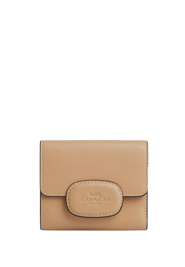 Eliza Small Wallet With Leather Covered Closure Tan