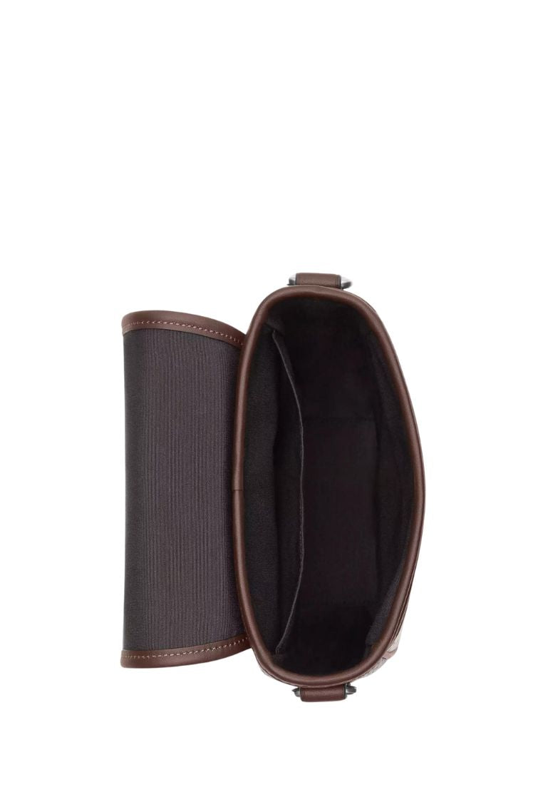 Lucas Crossbody In Signature Jacquard Oak Maple