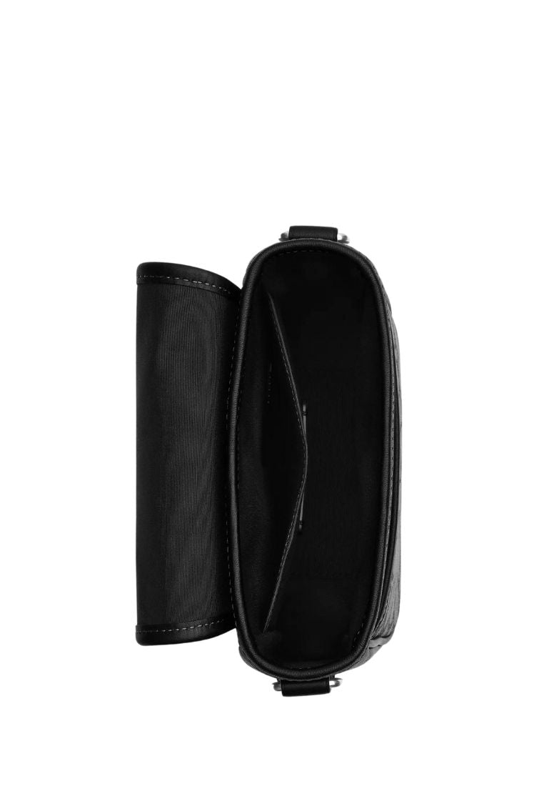 Lucas Crossbody In Signature Jacquard Charcoal Black