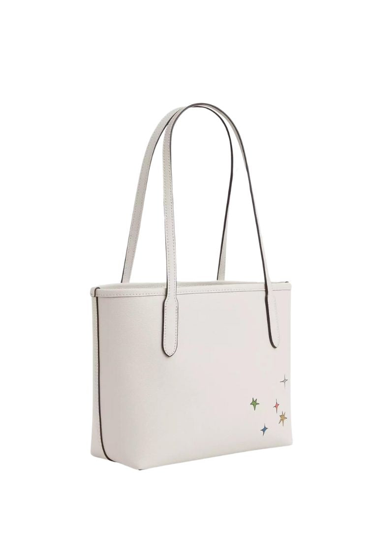 Coach X Observed By Us Small City Tote Bag Chalk Multi