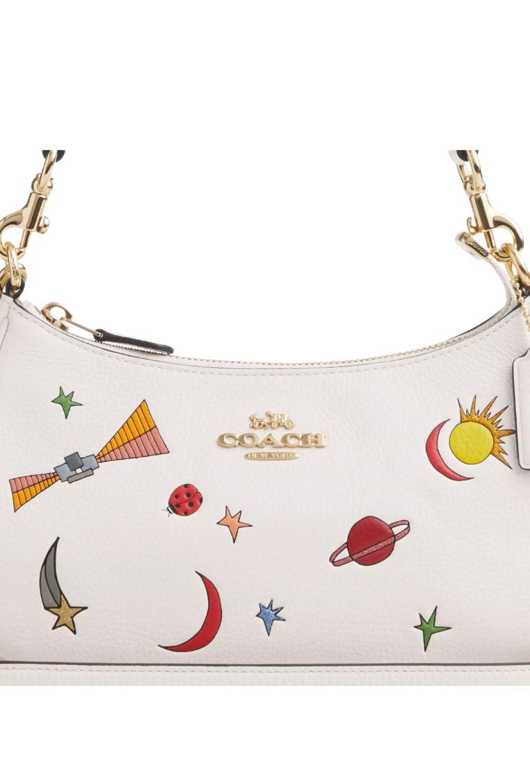 Coach X Observed By Us Teri Shoulder Bag In Leather With Print
