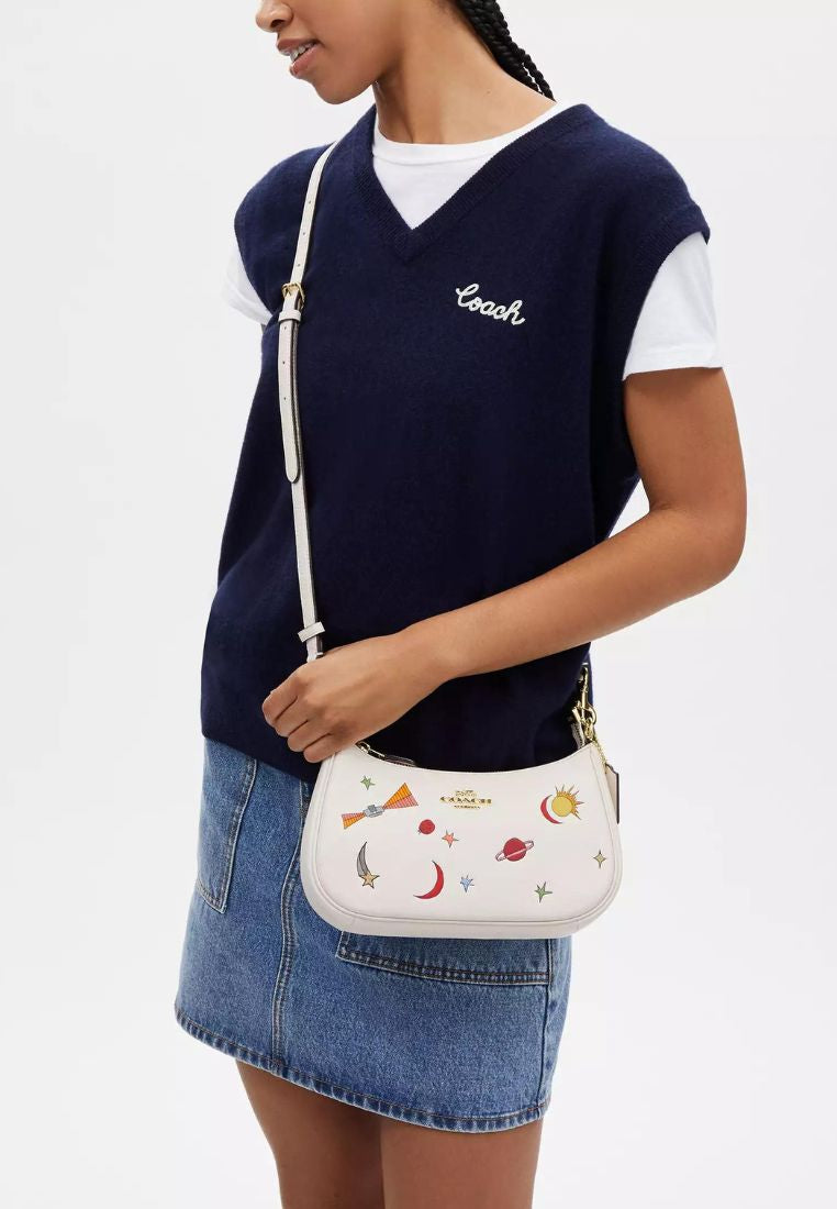 Coach X Observed By Us Teri Shoulder Bag In Leather With Print