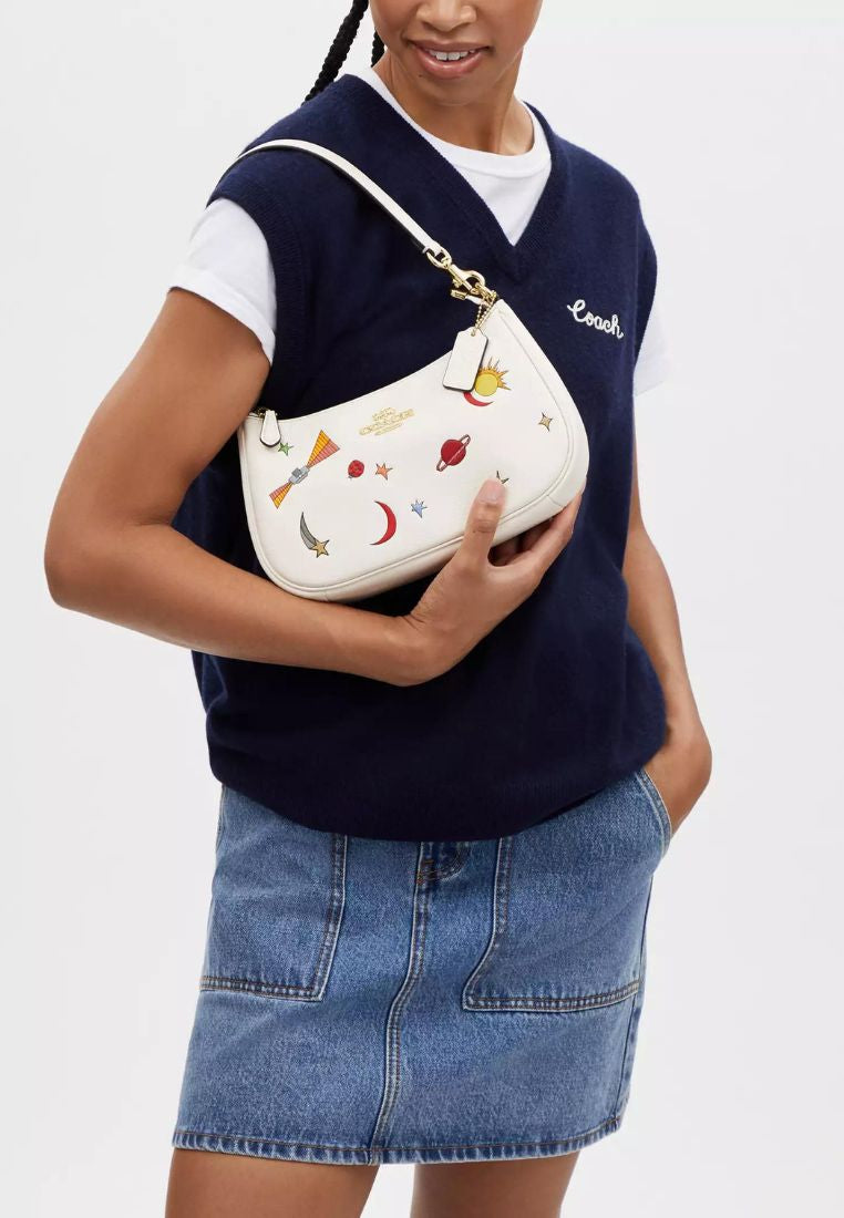 Coach X Observed By Us Teri Shoulder Bag In Leather With Print