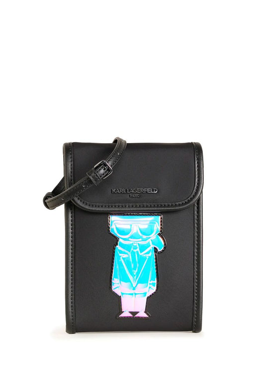 Iridescent Karl Pouch Black
