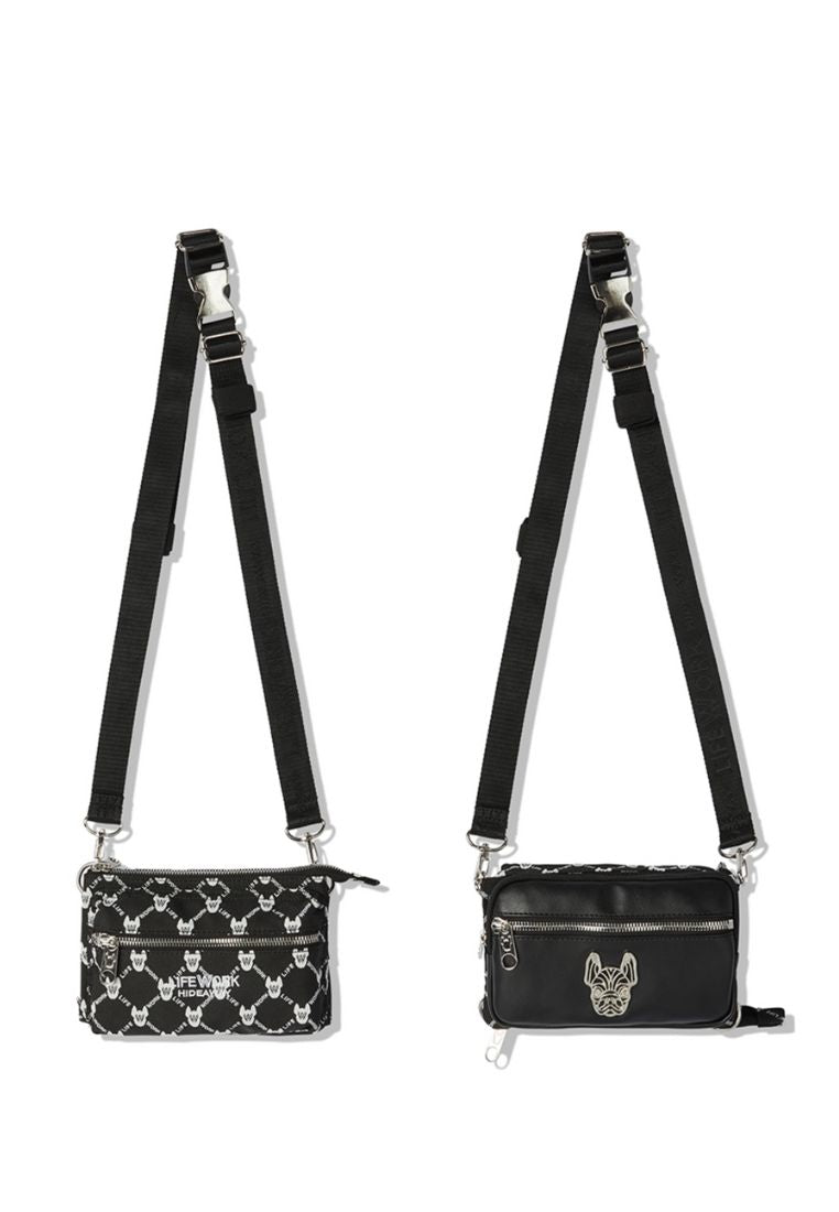 Jacquard Monogram 3WAY Bag Pattern Black