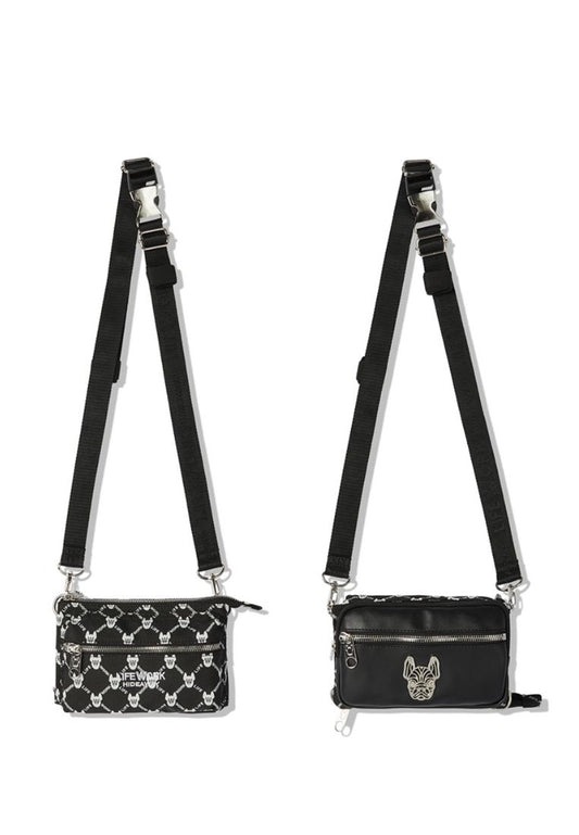 Jacquard Monogram 3WAY Bag Pattern Black