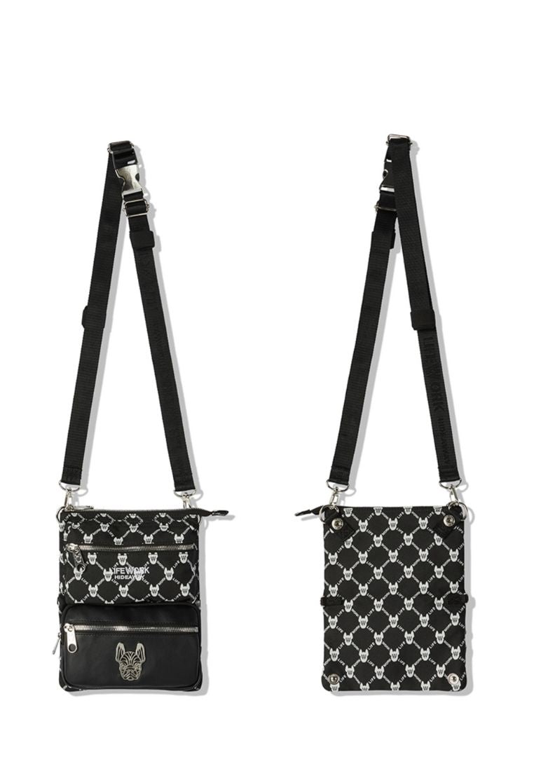 Jacquard Monogram 3WAY Bag Pattern Black